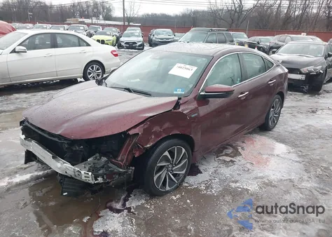 2019 Honda Insight Touring из США, поврежденный, VIN 19XZE4F99KE010445